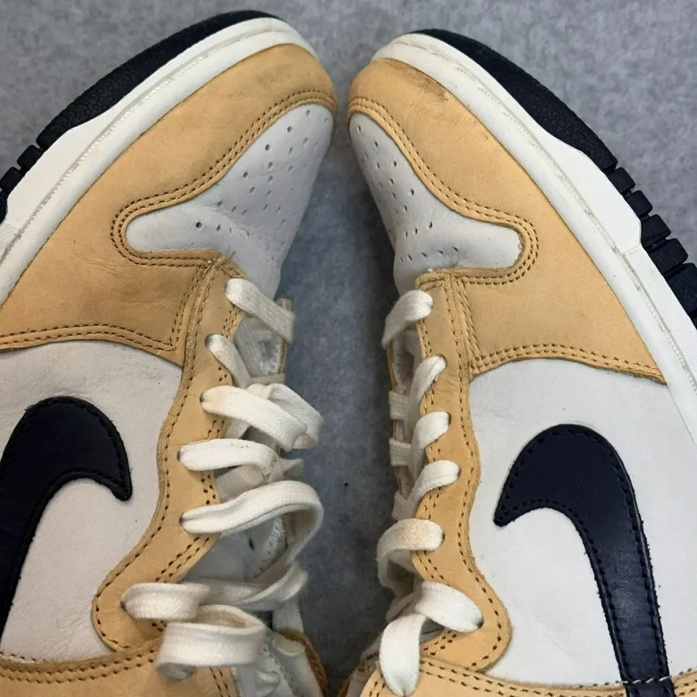 Nike Dunk High Premium Sesame Obsidian Women's Size 5 DX2044-101